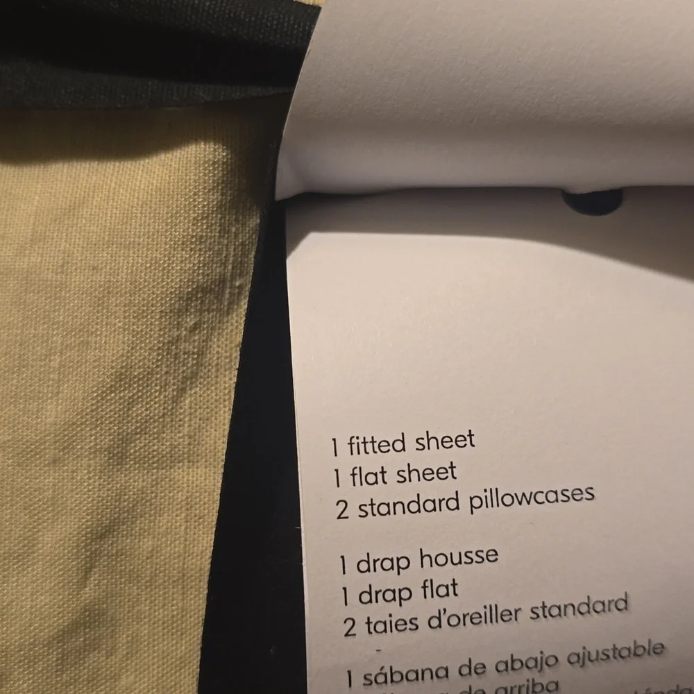West Elm Signature Tencel Linen Sheet Set, Queen, Sand, Retail $249.00 USD